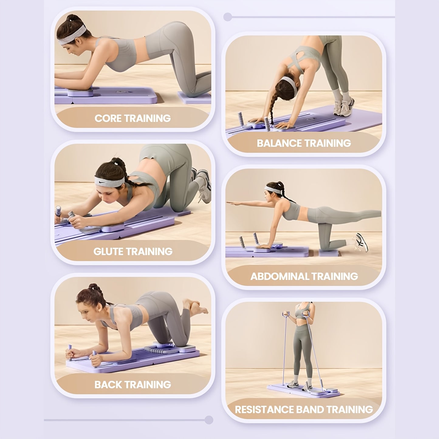 Ab & Push-up Workout Board- Yoga