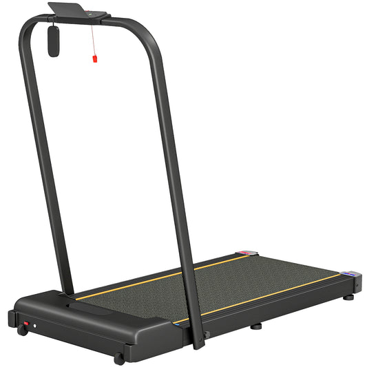 SPORTNOW 2.5HP Walking Pad, 1-6km/h Folding Treadmill With Remote Control And LED Display For Home Gym Office, Orange